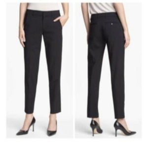 VINCE Side Strapping Pant Stretch Wool Tapered Trousers Size 2